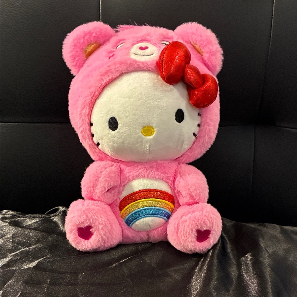 Hello Kitty x care bear collab plush